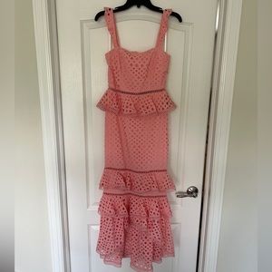 NBD Haze Midi Dress in Pink, size small